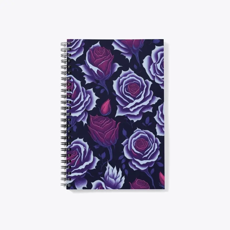 RED AND PURPLE ROSE DESIGN