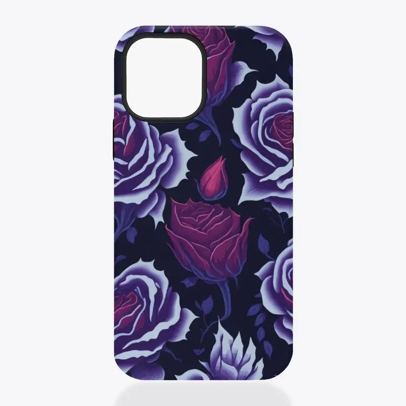 RED AND PURPLE ROSE DESIGN