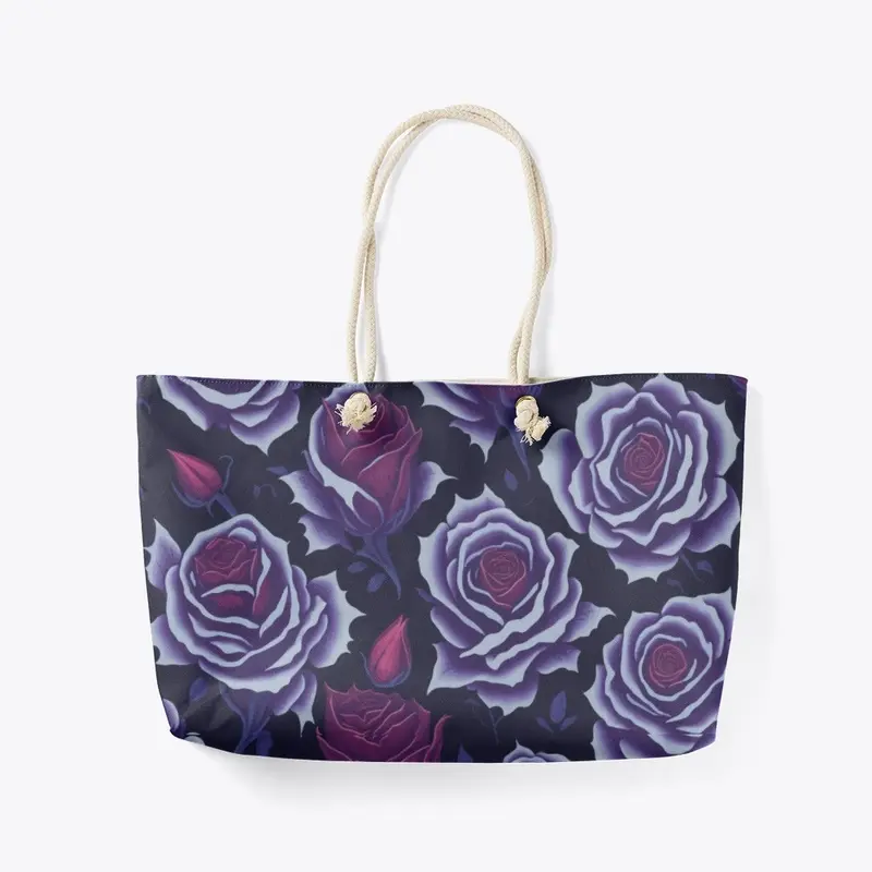 RED AND PURPLE ROSE DESIGN