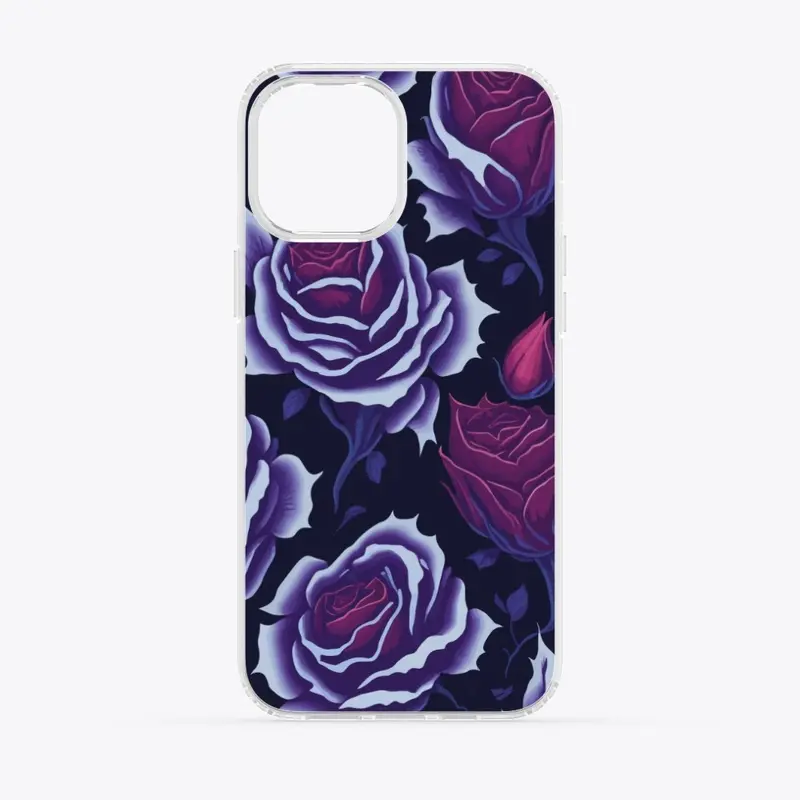 RED AND PURPLE ROSE DESIGN